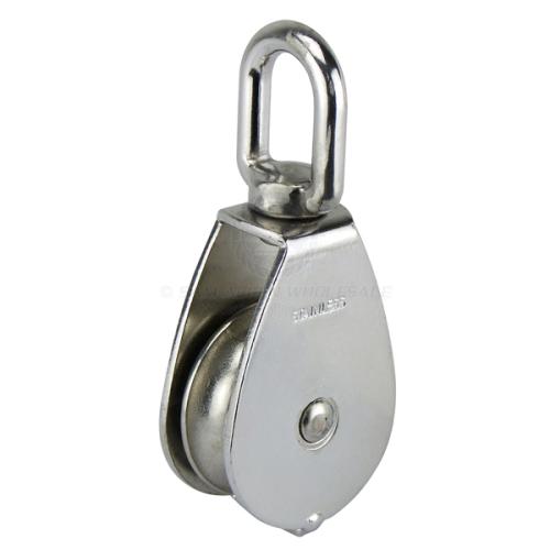 Stainless Steel Pulley Block With Nylon Sheave & Removable Pin 25mm Wheel Hoist Fixed Pull Rope 27147393 - View #5