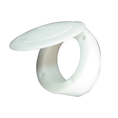 Clamshell Scupper Hinged Scupper White Acetyl | Blue Bottle Marine