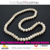8x10mm Beige Faceted Flat Glass Crystal Beads