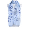 Blue Premium Large Animal print  Snake skin soft scarve shawl wrap