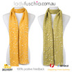 Yellow Premium Silver Dot Scarf SC8735