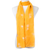 Yellow With Silver Dandelion Foil Scarf SC8742