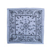 100% COTTON BANDANAS Paisley Square Head Scarf BPS061 GREY