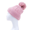 Pink Faux Fur Pom Winter Beanie Hat HATM247-1