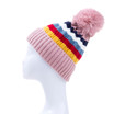 Pink Faux Fur Pom Winter Beanie Hat HATM252-6