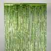 Metallic Tinsel Curtain Foil 2m - Lime
