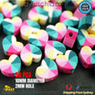 10MM POLYMERE CLAY Multi Heart