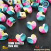 10MM POLYMERE CLAY Multi Heart