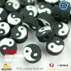 10MM POLYMERE CLAY BLACK WHITE YIN YANG 10MM POLYMERE CLAY BLACK WHITE YIN YANG