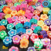 10MM POLYMERE CLAY Multi COLOUR FLOWERS