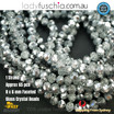 1 Strand 8mm Silver Rondelle Faceted Glass Crystal Beads Multi Colour 65 PCs DIY