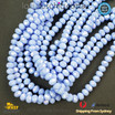 1 Strand 8mm SKY Blue Rondelle Faceted Glass Crystal Beads Multi Colour 65 PCs DIY