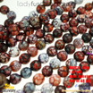 Natural Gemstone Round Faceted Beads 8mm 48pc Strand DIY Bracelet Free Postage