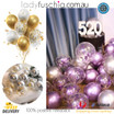 10Pcs Confetti Metallic Latex Balloons Set Balloon Birthday Wedding Party Deco