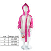 Kids Raincoat Uni sex Jacket Hoodie Boy Girl Backpack Animal Waterproof Breath