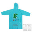 Kids Raincoat Uni sex Jacket Hoodie Boy Girl Backpack Animal Waterproof Breath