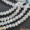 1 Strand 8mm Clear Faceted Glass Crystal Beads Multi Colour 65 PCs DIY 1 Strand 8mm Clear Faceted Glass Crystal Beads Multi Colour 65 PCs DIY