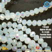 1 Strand 8mm White Opal AB Faceted Glass Crystal Beads Multi Colour 65 PCs DIY