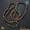 1 Strand 8mm Metallic Gold Shine Glass Crystal Beads Multiple Colour 65 PCS