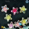 50PC 11MM Clear Star Multi Colour Beads Pony Bead mixed DIY Craft Letters Making