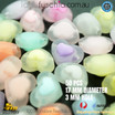 50PC 17MM Matte Heart Multi Colour Beads Pony Bead mixed DIY Craft Rabbit