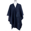 Navy Open Front Cape Coat SP1060 NAVY