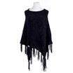Black with tassels Women One-Size over head Phono SP1136 BLACK