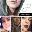 Nose Piercings Ring Body Jewellery Classic Nose Hoop Septum Rings Clips Studs