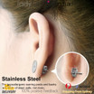 10-200pcs Blank Post Earring Studs 4-8mm Metal Base Pins Stud Jewellery Makings