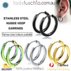 1/2PC Unisex Stainless Steel Hoop Small metal closed hoop Sleeper Ring Earrings