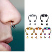 Fake Piercing Nose Ring Alloy Nose Piercing Hoop Septum Clips Fashion Magnetic