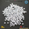 250 pc 6mm Star Moon Heart Alphabet Letter Cube Acrylic Beads bead mixed Craft