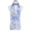 BLUE Lightweight Cotton Feeling Scarf SCX1435-1