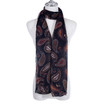 BLACK Lightweight Cotton Feeling Scarf SCX1442-1