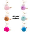 6pcs Mix Colour of Bag Charms KTO537