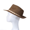 Wide Brim Straw Panama Beach Fedora Sun Hat Men Women Roll up Straw Cowboy Hat HAT940-1