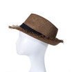 Wide Brim Straw Panama Beach Fedora Sun Hat Men Women Roll up Straw Cowboy Hat HAT941-1