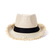 Wide Brim Straw Panama Beach Fedora Sun Hat Men Women Roll up Straw Cowboy Hat HAT941-4