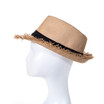 Wide Brim Straw Panama Beach Fedora Sun Hat Men Women Roll up Straw Cowboy Hat HAT941-5