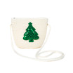 Green Chirstams Tree KidsStraw Bag with Strap