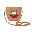 Christmas Reindeer Straw Bag with Strap KBAG256
