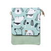 Teal Dog Flap Kids Bag with Strap