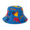 Blue Dinosaurs Print Kids Cotton Bucket Hat HATK269