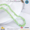 1 Strand 6mm Clear Light-Green AB Rondelle Faceted Glass Crystal Beads 75pcs