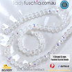 1 Strand 6mm Clear AB Rondelle Faceted Glass Crystal Beads 75pcs 6mm-041