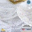 1 Strand 6mm Clear AB Rondelle Faceted Glass Crystal Beads 75pcs 6mm-041