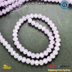 1 Strand 8mm Matt Lilac Rondelle Faceted Glass Crystal Beads 60pcs 8mm-030