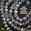 1 Strand 8mm Clear Light Grey Rondelle Faceted Glass Crystal Beads 60pcs 8mm-043