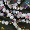 1 Strand 8mm Lilac Multi Rondelle Faceted Glass Crystal Beads 60pcs 8mm-048