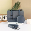 Blue Grey Small Women's Modern Bags with Coin Purse B6470